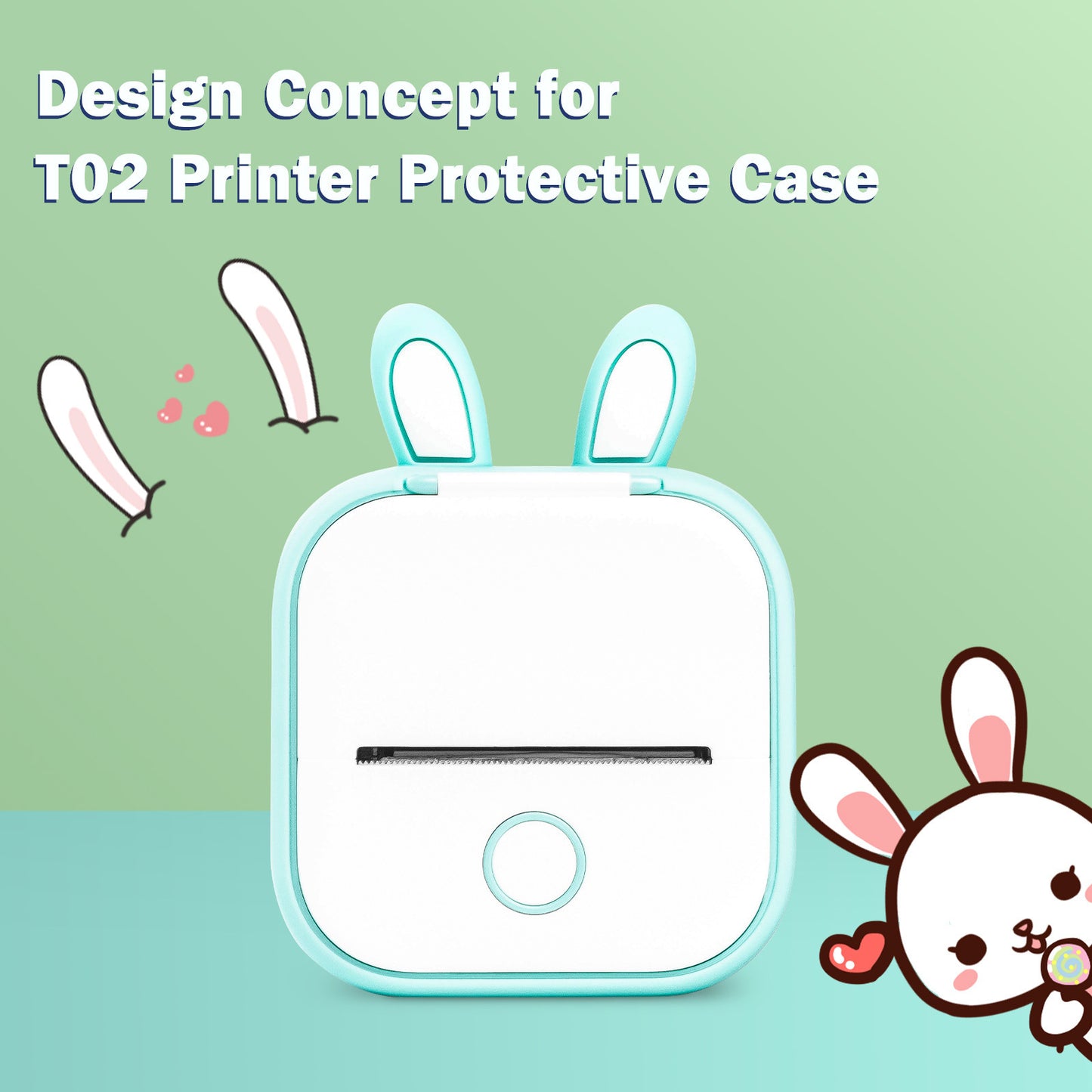 Coque Silicone Premium – Étui de Protection pour Mini Imprimante Portable TrendoraX™